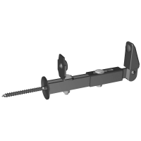 SERIE 633 Fermascuro a fissare doppia regolazione lungo, doppio gommino
