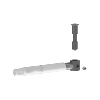 SERIE 721 Cardine a murare regolabile con grano di sicurezza INOX