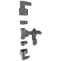 SERIE S907-VN Kit spagnoletta super mini - Nera - 2 Ante