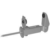SERIE X632 Fermascuro a fissare doppia regolazione corto, doppio gommino